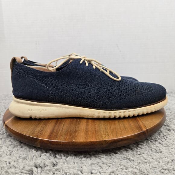Cole Haan Mens 10.5M 2.ZeroGrand Navy Stitchlite Wingtip Business Casual Oxford main image 12